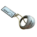 Damiani 1.85ct Pave Diamond Ring Wedding Band 18K White Gold F Color VS Clarity