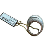 Damiani 1.85ct Pave Diamond Ring Wedding Band 18K White Gold F Color VS Clarity