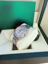 Rolex Oyster Perpetual Date 34mm MOP Diamond Dial & Diamond Bezel Watch 115200