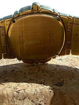 Piaget Tanagra Diamond Blue Dial Diamond Bezel Yellow Gold Watch 17041 M 401D