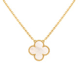 Van Cleef & Arpels Vintage Alhambra Pendant Mother of Pearl Stone 18K Gold