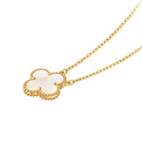 Van Cleef & Arpels Vintage Alhambra Pendant Mother of Pearl Stone 18K Gold