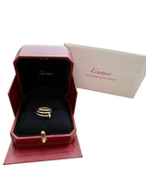 Cartier Juste Un Clou 0.08ct 14 Brilliant Double Diamonds Ring Rose Gold