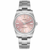 Rolex Oyster Perpetual 34mm Pink Dial Stainless Steel Men's Watch 124200