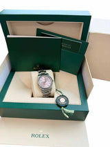 Rolex Oyster Perpetual 34mm Pink Dial Stainless Steel Men's Watch 124200