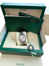 Rolex Oyster Perpetual 34mm Pink Dial Stainless Steel Men's Watch 124200