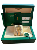 Rolex Datejust 36mm Champagne Diamond Dial Steel Gold Jubilee Watch 126233