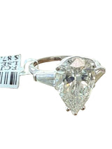 GIA Certified 4.00ct Pear-Shape With Baguette Diamond Platinum Engagement Ring