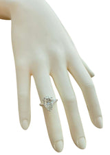 GIA Certified 4.00ct Pear-Shape With Baguette Diamond Platinum Engagement Ring