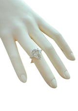 GIA Certified 4.00ct Pear-Shape With Baguette Diamond Platinum Engagement Ring