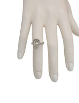 GIA Certified 4.00ct Pear-Shape With Baguette Diamond Platinum Engagement Ring
