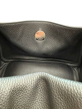 Hermes Lindy 26 Black Clemence Leather with Palladium Hardware Handbag