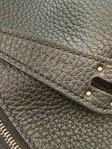 Hermes Lindy 26 Black Clemence Leather with Palladium Hardware Handbag