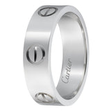 Cartier Love Ring Classic Model In Platinum Size 58