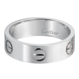Cartier Love Ring Classic Model In Platinum Size 58