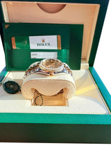 Rolex Datejust 36mm Champagne Diamond Dial Steel Gold Jubilee Watch 126233
