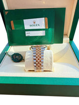 Rolex Datejust 36mm Champagne Diamond Dial Steel Gold Jubilee Watch 126233