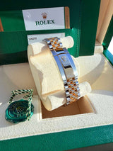 Rolex Datejust 36mm Champagne Diamond Dial Steel Gold Jubilee Watch 126233