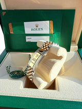 Rolex Datejust 36mm Champagne Diamond Dial Steel Gold Jubilee Watch 126233