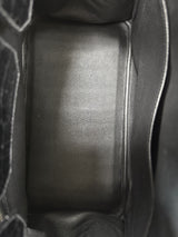 Hermes Birkin 35 Black Shiny Porosus Crocodile Palladium Hardware Handbag