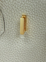 Hermes Birkin 25 Gris Tourterelle Togo Leather With Gold Hardware Handbag