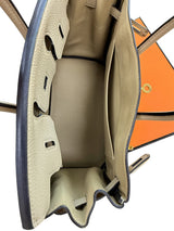 Hermes Birkin 25 Gris Tourterelle Togo Leather With Gold Hardware Handbag