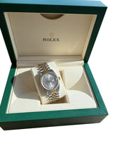 Rolex Datejust 36mm Grey Dial Gold Steel Jubilee Bracelet Men's Watch 16233
