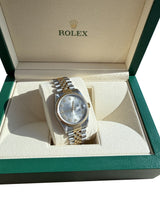Rolex Datejust 36mm Grey Dial Gold Steel Jubilee Bracelet Men's Watch 16233