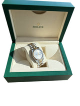 Rolex Datejust 36mm Grey Dial Gold Steel Jubilee Bracelet Men's Watch 16233