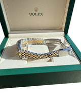 Rolex Datejust 36mm Grey Dial Gold Steel Jubilee Bracelet Men's Watch 16233
