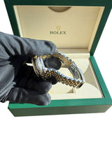Rolex Datejust 36mm Grey Dial Gold Steel Jubilee Bracelet Men's Watch 16233