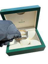 Rolex Datejust 36mm Grey Dial Gold Steel Jubilee Bracelet Men's Watch 16233
