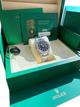 Rolex Datejust Black Dial Steel Smooth Bezel Watch 126200 (New 2026 Stickers)