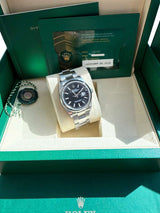 Rolex Datejust Black Dial Steel Smooth Bezel Watch 126200 (New 2026 Stickers)