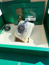 Rolex Datejust Black Dial Steel Smooth Bezel Watch 126200 (New 2026 Stickers)