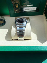 Rolex Datejust Black Dial Steel Smooth Bezel Watch 126200 (New 2026 Stickers)