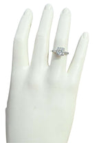 GIA Certified Natural 2.52ct Cushion Cut Diamond Platinum Engagement Ring