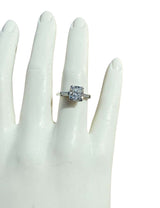 GIA Certified Natural 2.52ct Cushion Cut Diamond Platinum Engagement Ring