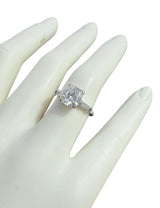 GIA Certified Natural 2.52ct Cushion Cut Diamond Platinum Engagement Ring