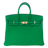 Hermès Birkin 25 Bambou Togo Leather With Gold Hardware Handbag Y Stamp 2020