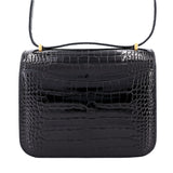 Hermès Constance Mini Black Alligator Leather With Gold hardware Handbag