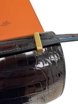 Hermès Constance Mini Black Alligator Leather With Gold hardware Handbag