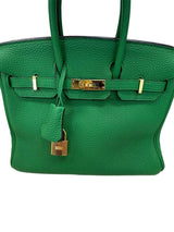 Hermès Birkin 25 Bambou Togo Leather With Gold Hardware Handbag Y Stamp 2020