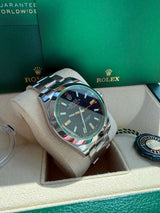 Rolex Milgauss 40mm Black Dial Green Crystal Stainless Steel Mens Watch 116400GV