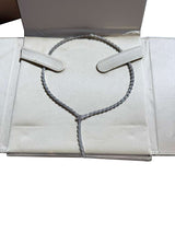 Bulgari Serpenti Viper Slim Necklace With Full Pave Diamonds 18K White Gold