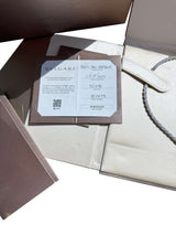 Bulgari Serpenti Viper Slim Necklace With Full Pave Diamonds 18K White Gold