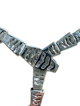 Bulgari Serpenti Viper Slim Necklace With Full Pave Diamonds 18K White Gold