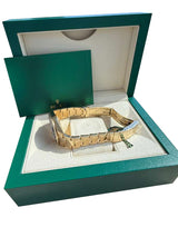 Rolex Submariner Date Yellow Gold Sunburst Blue Tritium Dial Men's Watch 16618