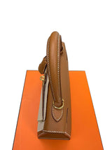 Hermes Kelly Sellier 25 Gold Epsom Leather With Gold Hardware Handbag