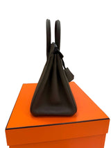 Hermès Birkin 25 Vert De Gris Togo Leather With Gold Hardware Handbag